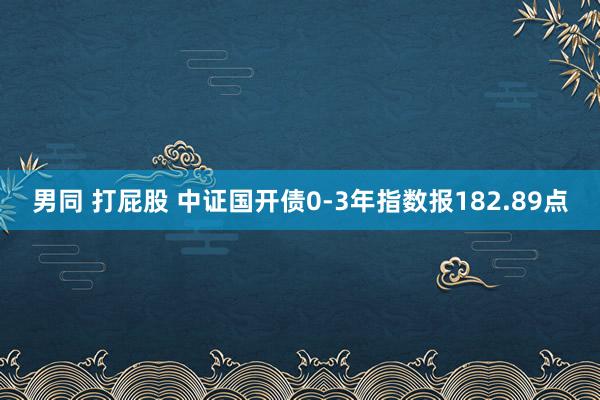 男同 打屁股 中证国开债0-3年指数报182.89点