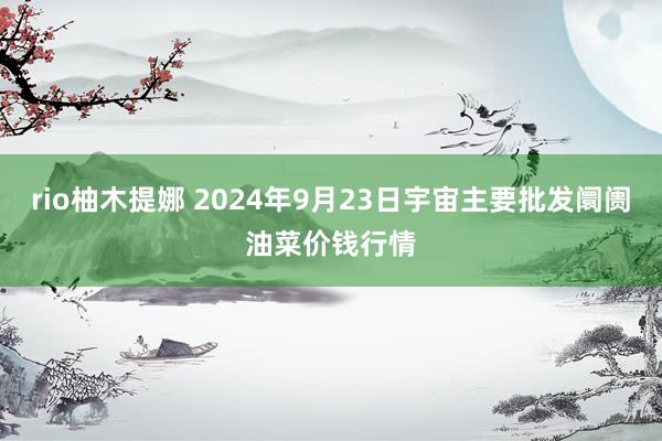 rio柚木提娜 2024年9月23日宇宙主要批发阛阓油菜价钱行情