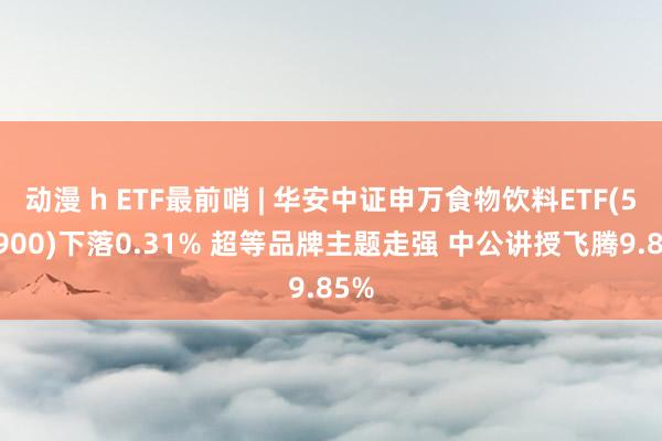 动漫 h ETF最前哨 | 华安中证申万食物饮料ETF(516900)下落0.31% 超等品牌主题走强 中公讲授飞腾9.85%