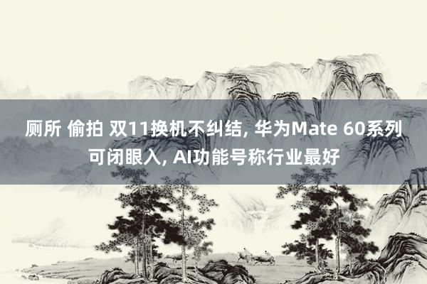 厕所 偷拍 双11换机不纠结， 华为Mate 60系列可闭眼入， AI功能号称行业最好