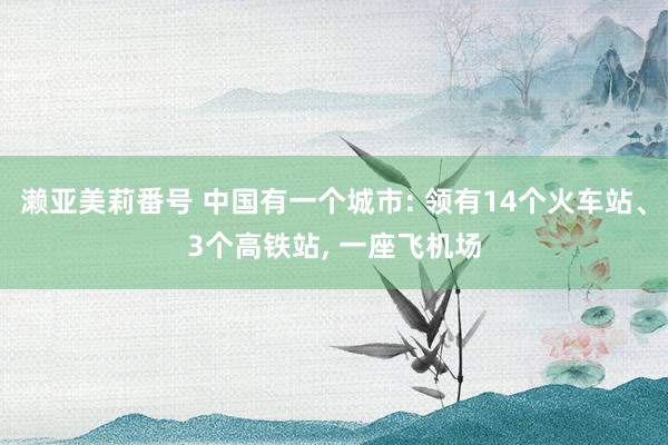 濑亚美莉番号 中国有一个城市: 领有14个火车站、3个高铁站， 一座飞机场