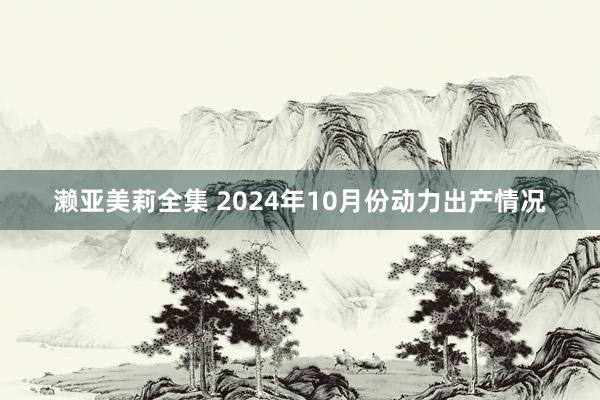 濑亚美莉全集 2024年10月份动力出产情况