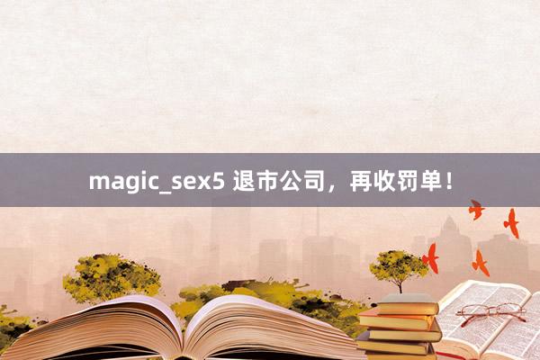 magic_sex5 退市公司，再收罚单！