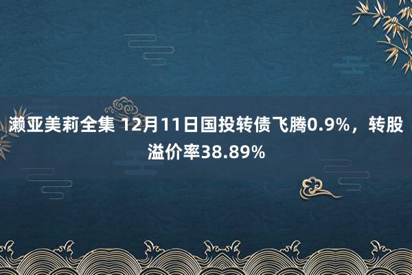 濑亚美莉全集 12月11日国投转债飞腾0.9%，转股溢价率38.89%