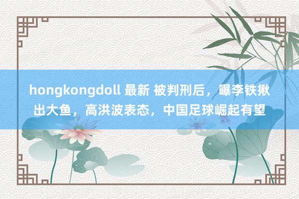 hongkongdoll 最新 被判刑后，曝李铁揪出大鱼，高洪波表态，中国足球崛起有望