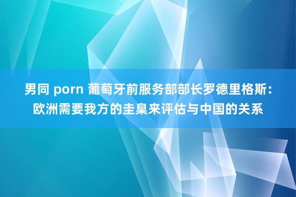 男同 porn 葡萄牙前服务部部长罗德里格斯：欧洲需要我方的圭臬来评估与中国的关系