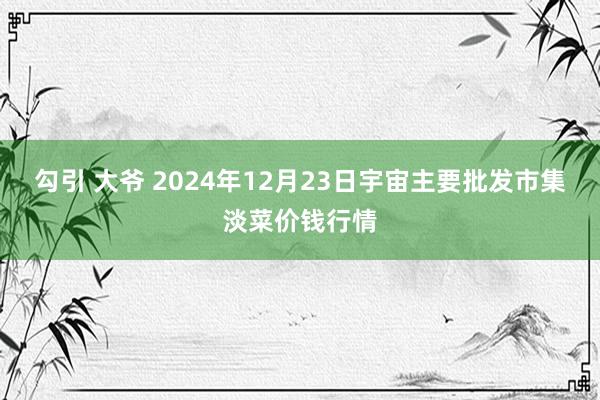 勾引 大爷 2024年12月23日宇宙主要批发市集淡菜价钱行情