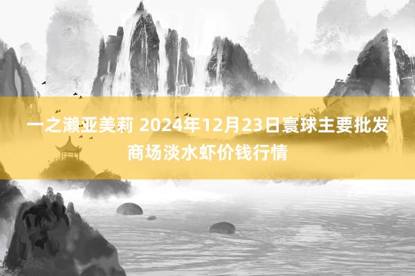 一之濑亚美莉 2024年12月23日寰球主要批发商场淡水虾价钱行情