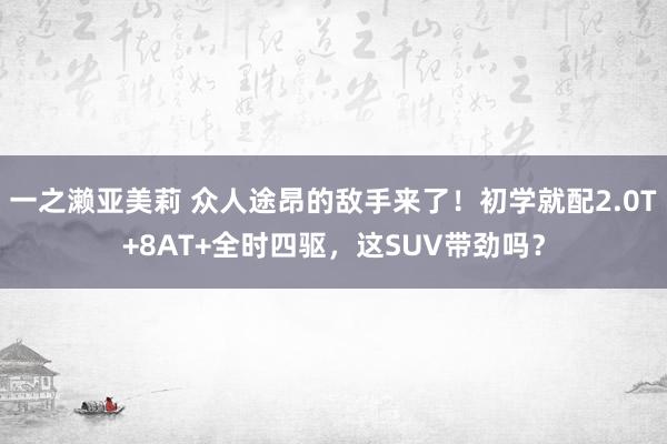 一之濑亚美莉 众人途昂的敌手来了！初学就配2.0T+8AT+全时四驱，这SUV带劲吗？