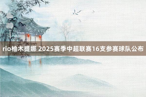 rio柚木提娜 2025赛季中超联赛16支参赛球队公布